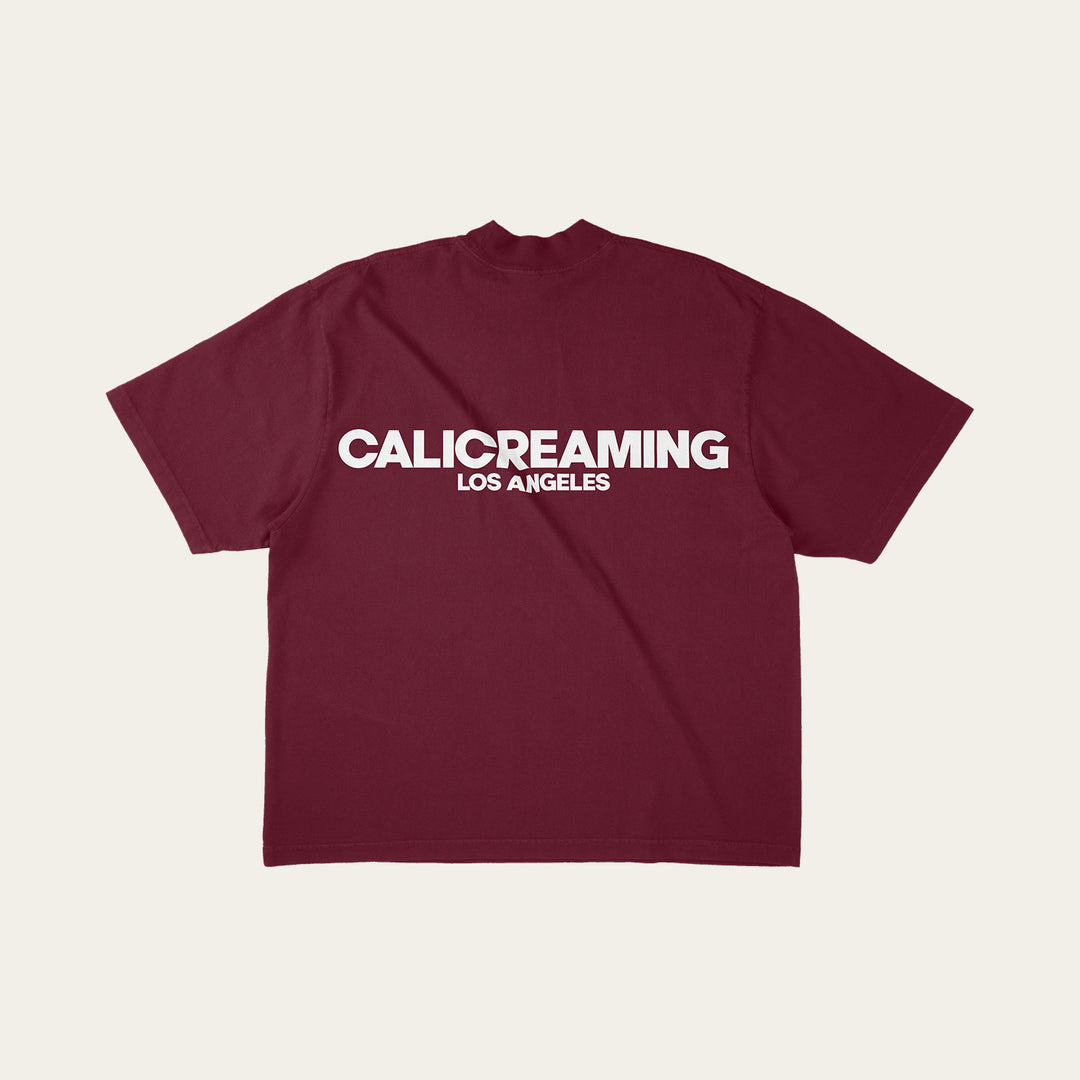 Essential Shirt Burgundy (Oversized) (Preorder)